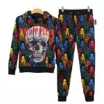 2019 luxury tracksuit hommes jacket philipp plein jogging suits rainbow qp skull